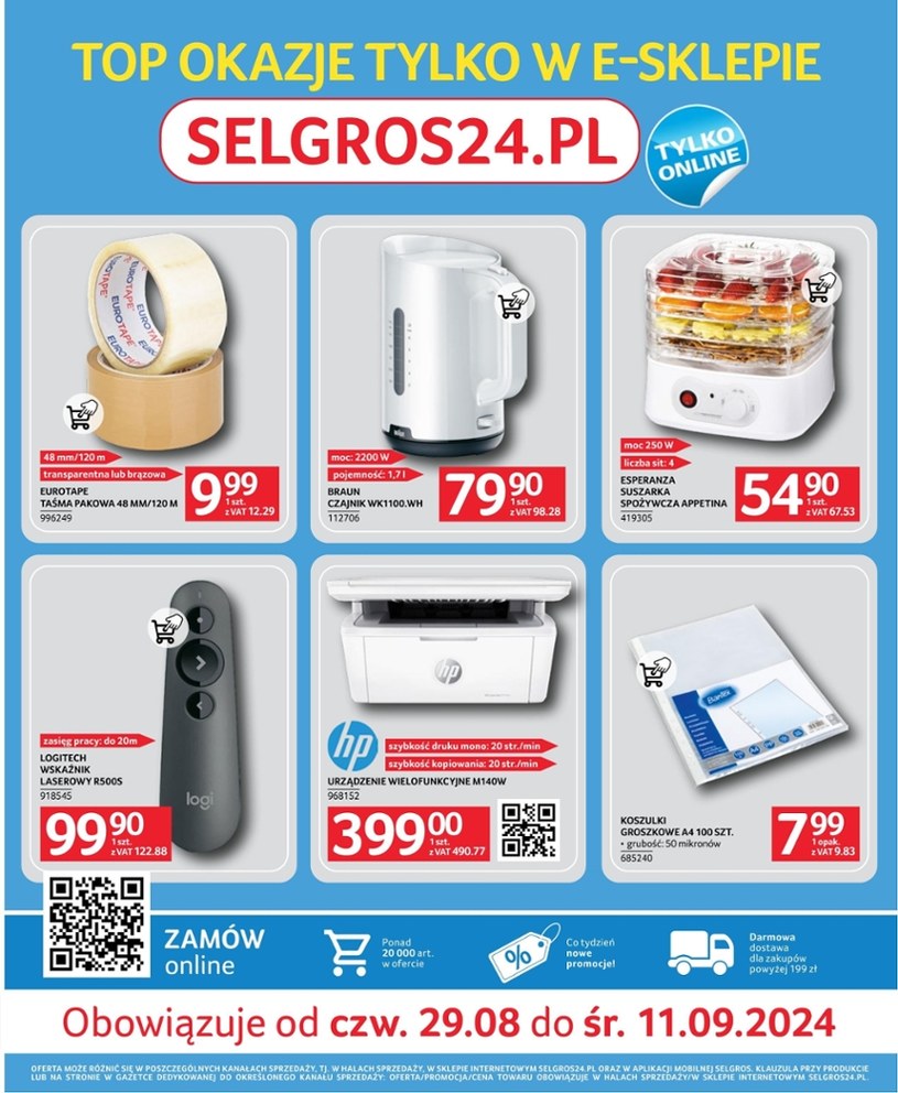 Gazetka promocyjna Selgros Cash&Carry - ważna od 29. 08. 2024 do 11. 09. 2024