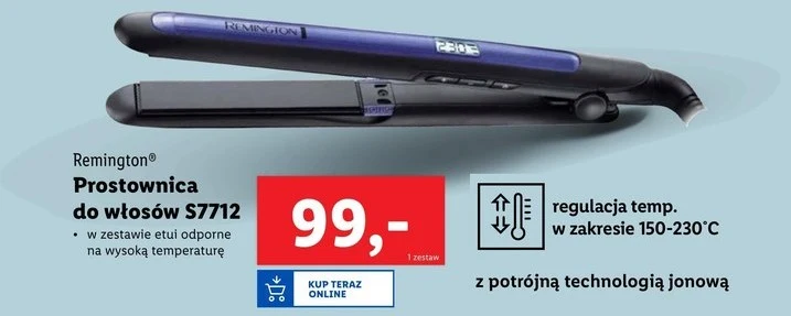 Prostownica Remington w Lidlu Prostownica Remington w Lidlu