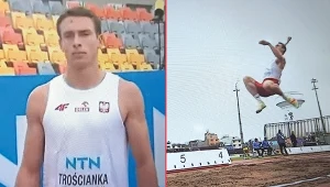 Hubert Trościanka w Limie (screeny za Eurovision Sport)