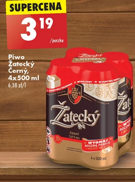 Žatecký Černý Piwo ciemne 4 x 500 ml