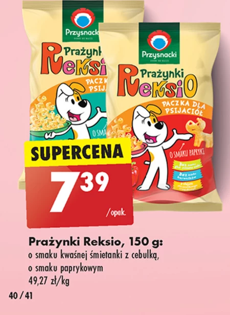 Przysnacki Reksio Prażynki keczupowe w smaku 150 g