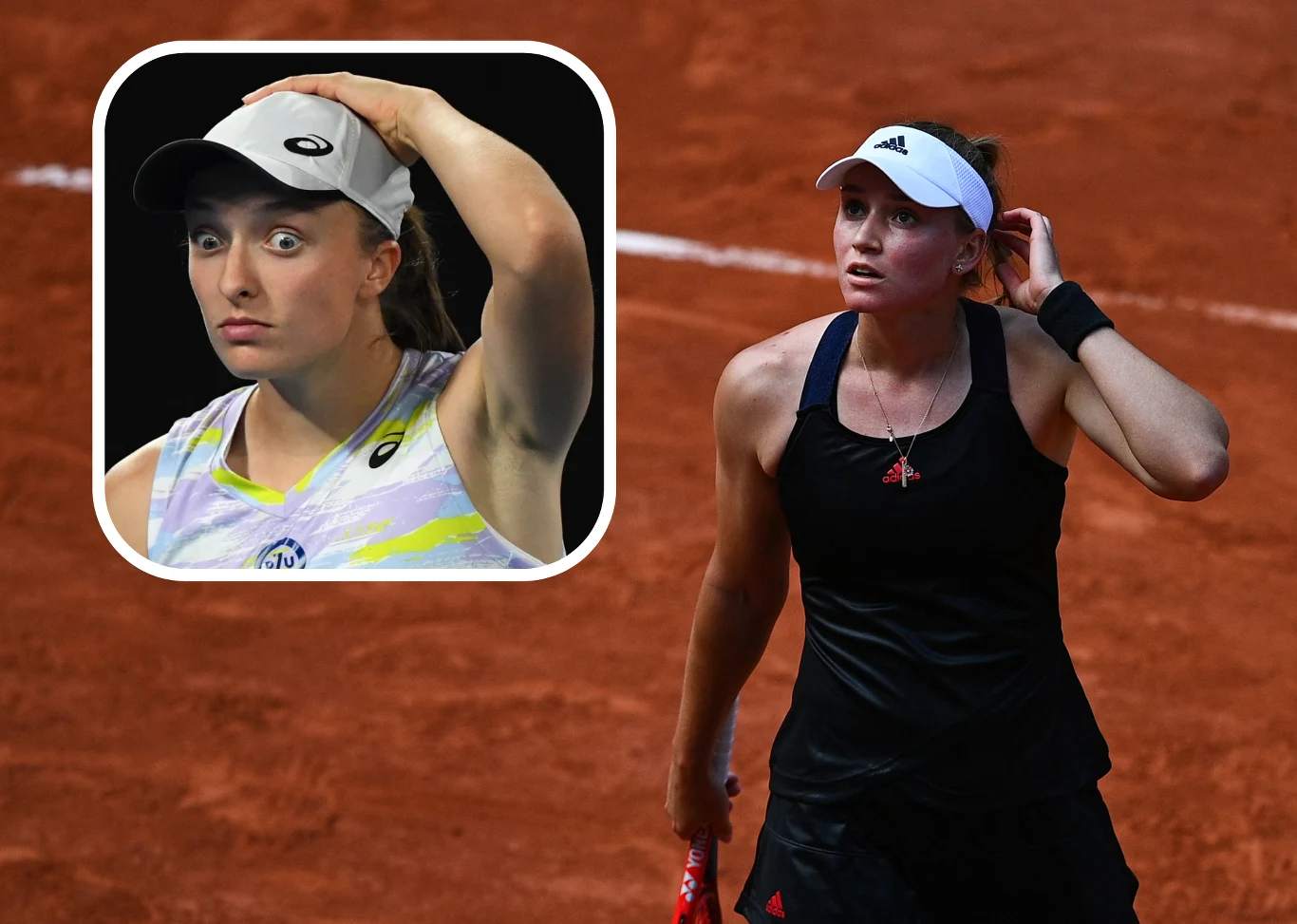 Iga Świątek oraz Jelena Rybakina