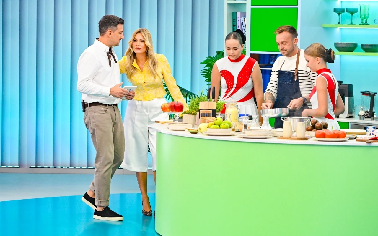 Mateusz Gessler w kuchni "halo tu polsat"