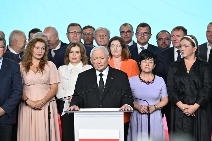 Konferencja prasowa prezesa PiS Jarosława Kaczyńskiego po decyzji PKW Konferencja prasowa prezesa PiS Jarosława Kaczyńskiego po decyzji PKW