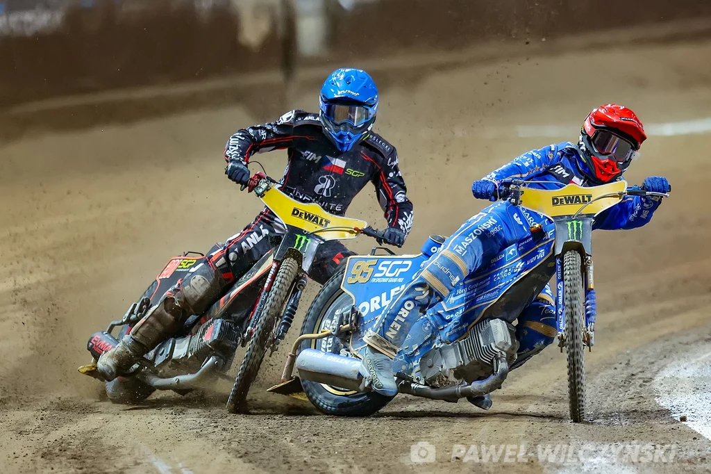 Jan Kvech (kask niebieski), Bartosz Zmarzlik (kask czerwony) Jan Kvech (kask niebieski), Bartosz Zmarzlik (kask czerwony)