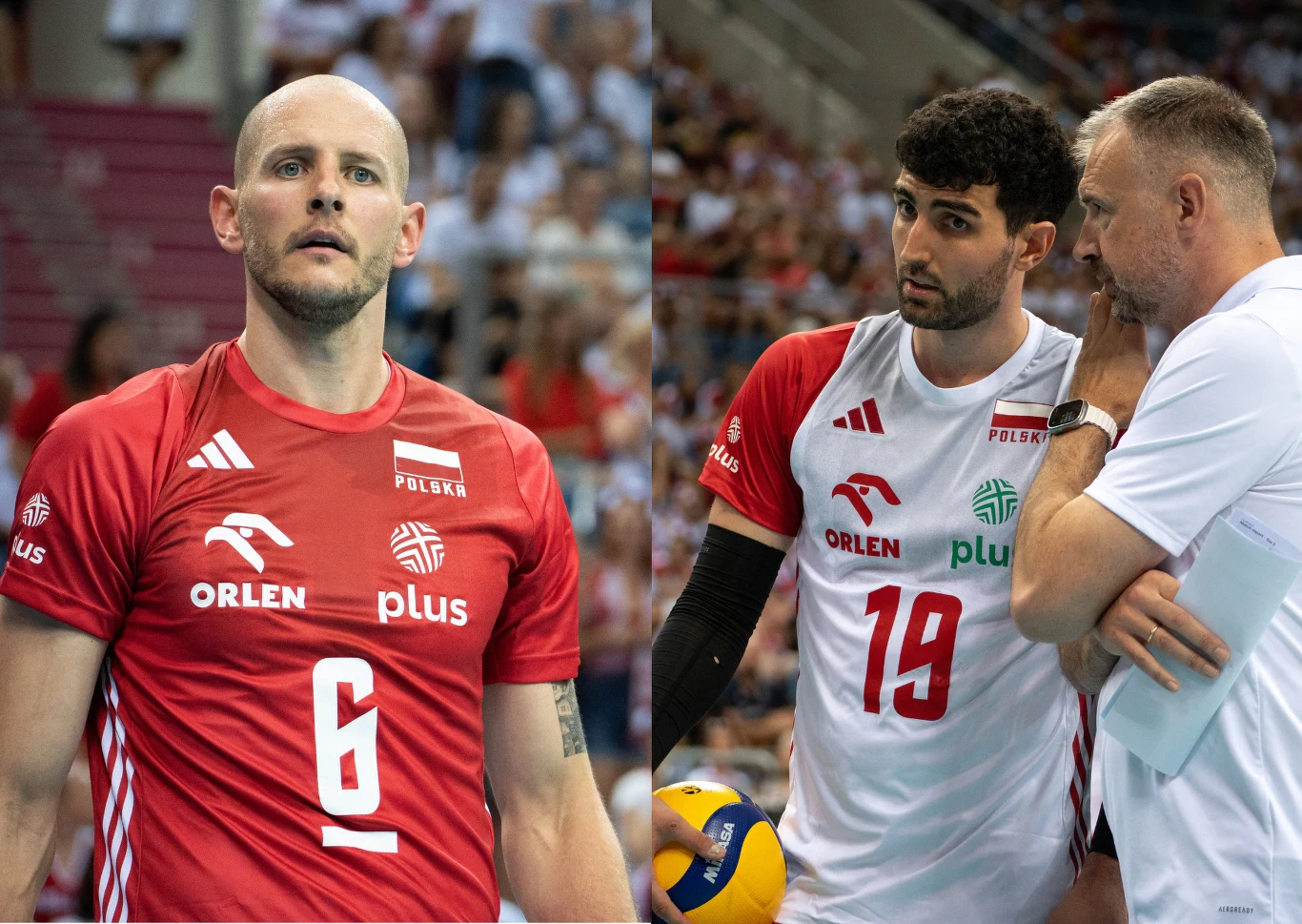 Bartosz Kurek (L) i Marcin Janusz (po prawej z Nikolą Grbiciem) w barwach reprezentacji Bartosz Kurek (L) i Marcin Janusz (po prawej z Nikolą Grbiciem) w barwach reprezentacji