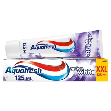 Aquafresh XXL Active White Pasta do zębów z fluorkiem 125 ml - 0