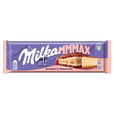 Milka Mmmax Czekolada mleczna o smaku sernika truskawkowego 300 g - 2