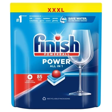 Finish Power Fresh Tabletki do mycia naczyń w zmywarce 1360 g (85 sztuk) - 1