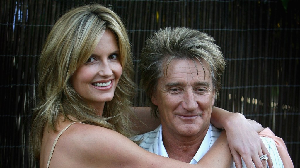 Rod Stewart i jego obecna żona Penny Lancaster