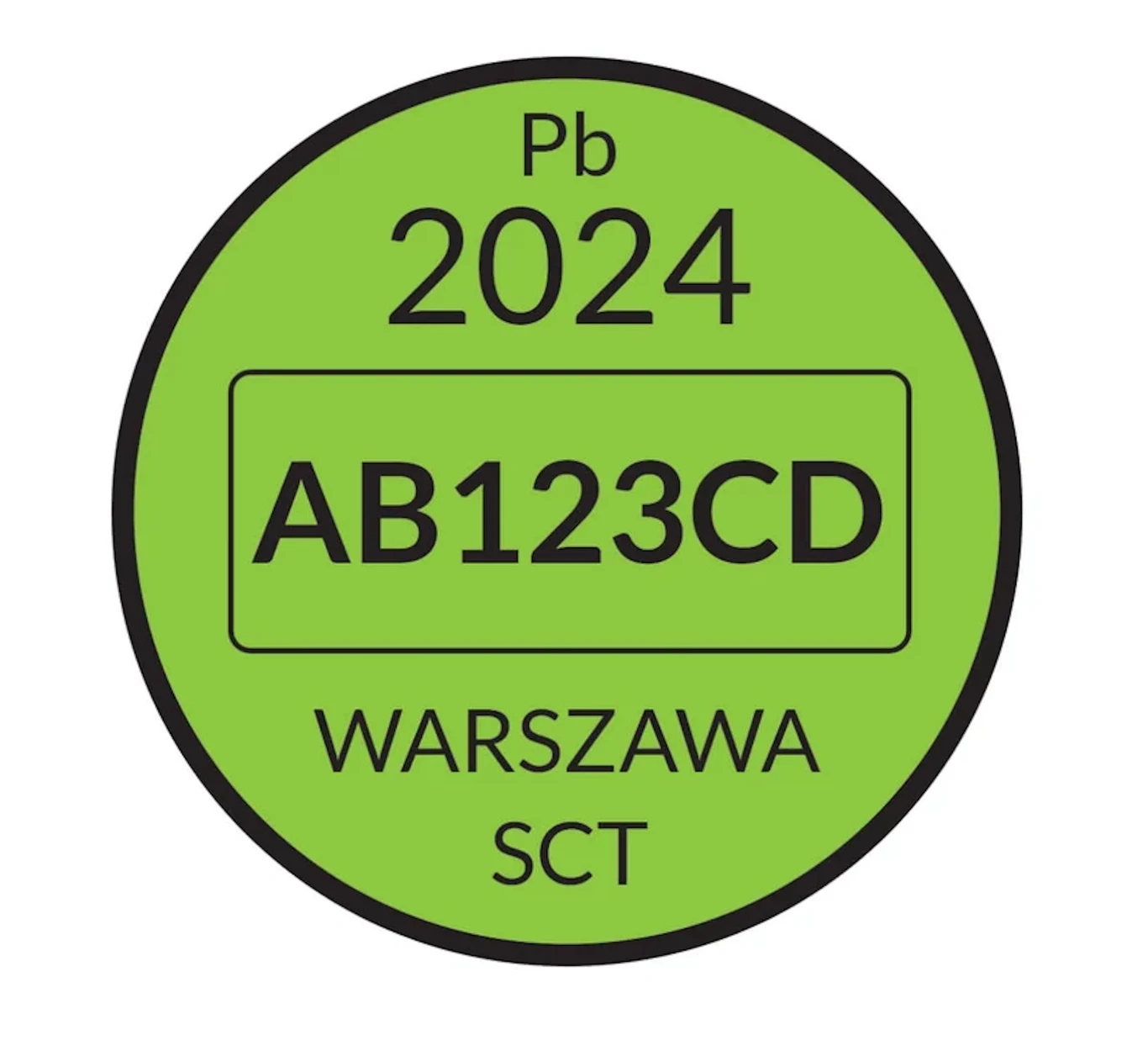 Nowy wzór naklejki do SCT obowiązywać ma od 10 września / fot. Ministerstwo Klimatu i Środowiska Nowy wzór naklejki do SCT obowiązywać ma od 10 września / fot. Ministerstwo Klimatu i Środowiska