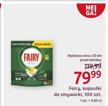 Kapsułki do zmywarki Fairy