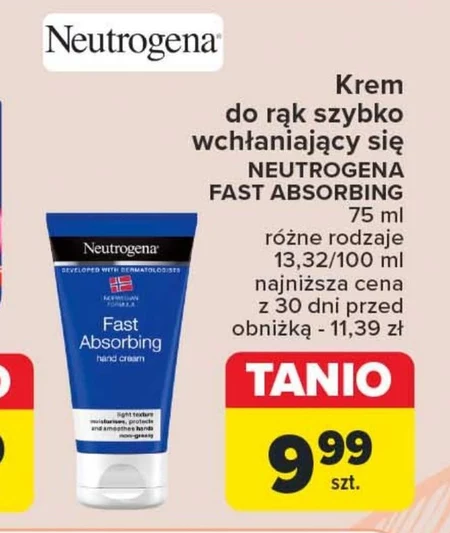 Neutrogena Szybko wchłaniający się krem do rąk 75 ml
