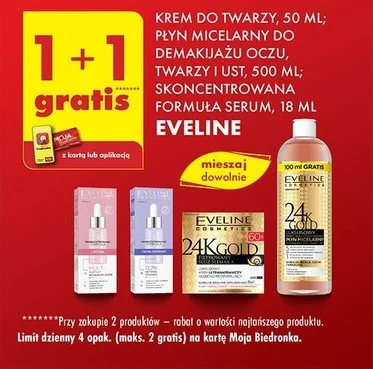 Kosmetyki Eveline 1 +1 gratis Kosmetyki Eveline 1 +1 gratis