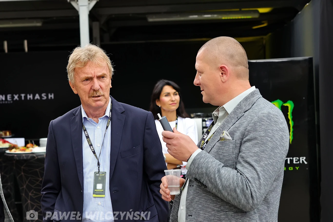 Zbigniew Boniek i Wojciech Stępniewski na GP Polski we Wrocławiu.