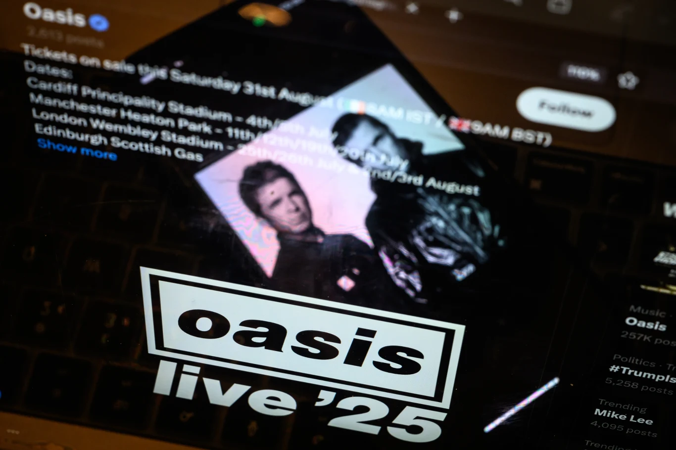 Powrót Oasis wywołał euforię wśród fanów Powrót Oasis wywołał euforię wśród fanów