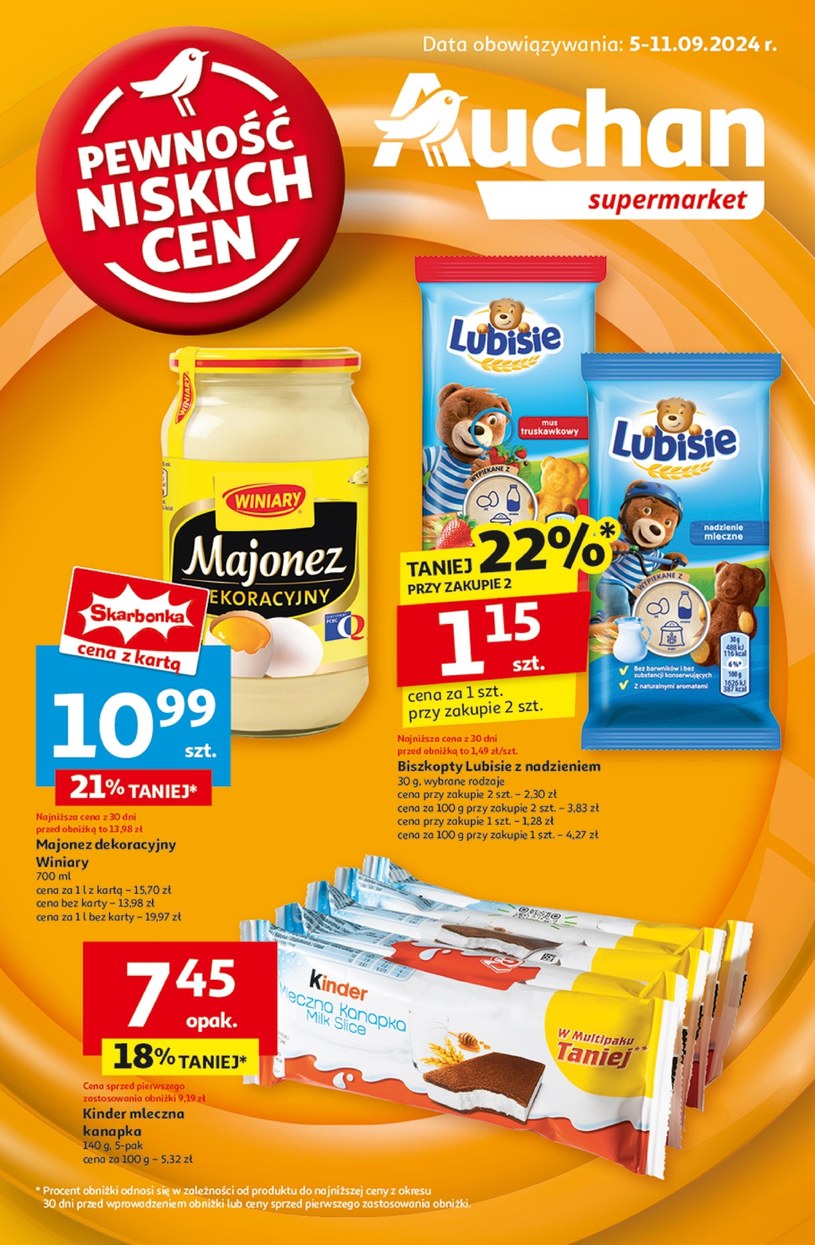 Gazetka promocyjna Auchan Supermarket - wygasła 5 dni temu