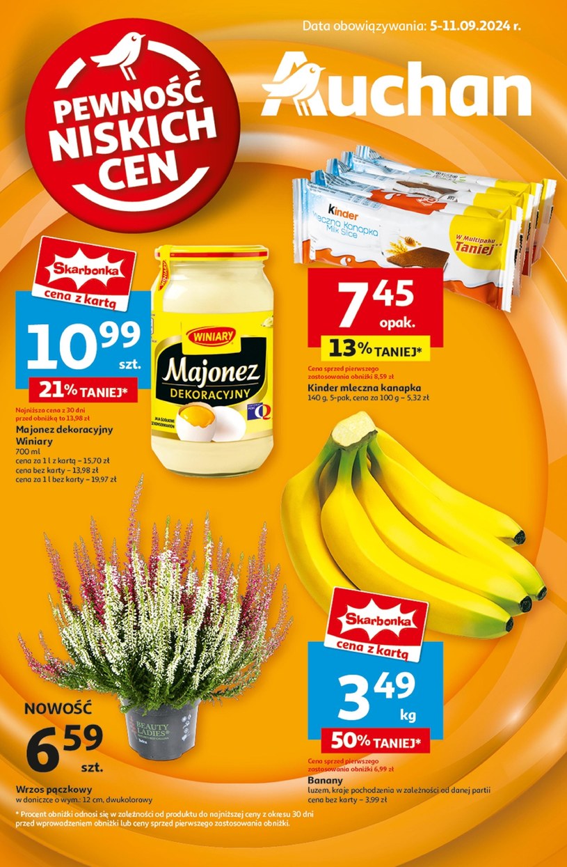 Gazetka promocyjna Auchan Hipermarket - ważna od 05. 09. 2024 do 11. 09. 2024