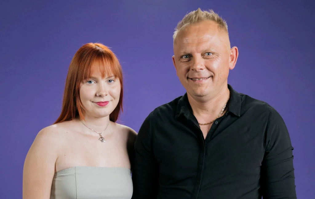 Krzysztof i Sylwia z programu "Moja mama i twój tata"