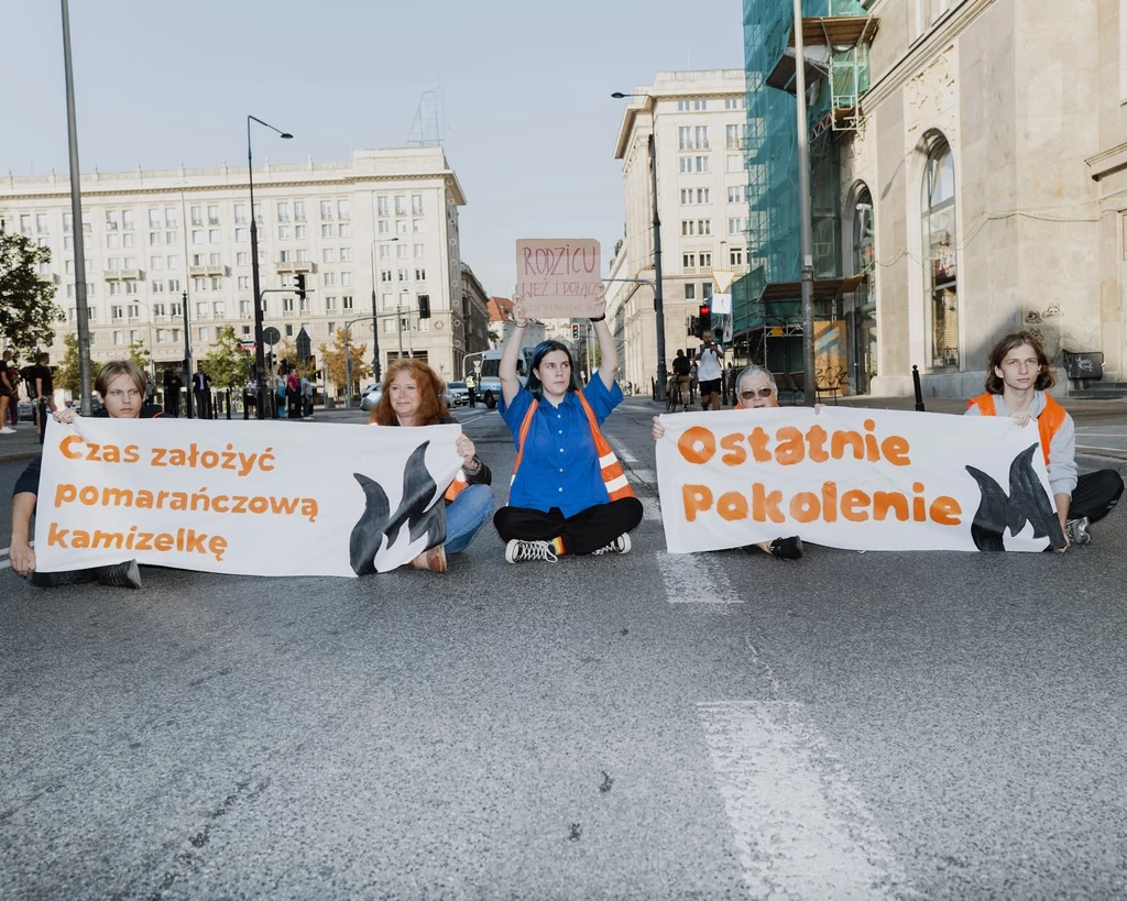 Protest organizacji Ostatnie Pokolenie