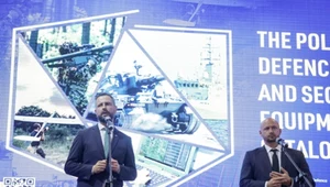 Szef MON Włądysław Kosiniak-Kamysz oraz szef BBN Jacek Siewiera podczas otwarcia MSPO w Kielcach