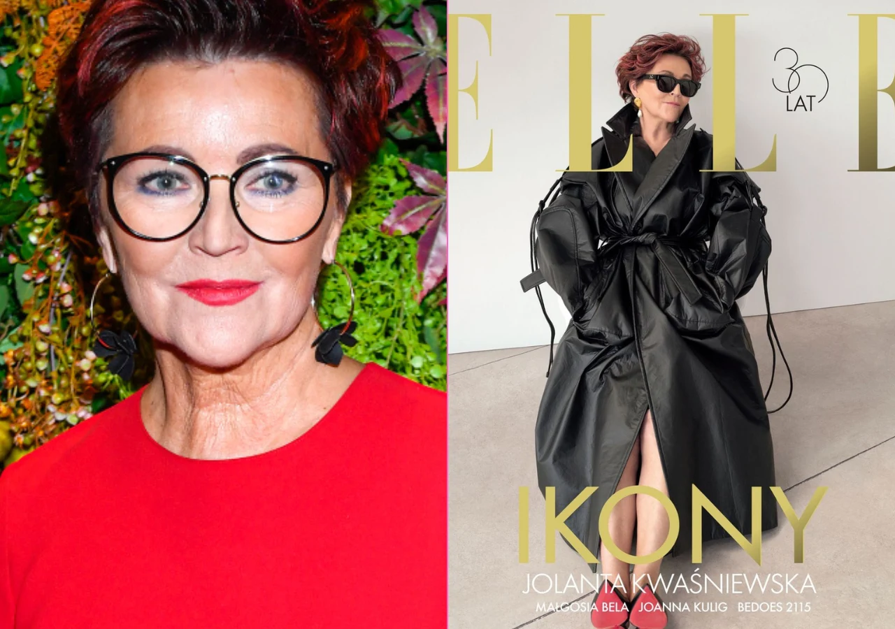 Jolanta Kwaśniewska na okładce magazynu "Elle" Jolanta Kwaśniewska na okładce magazynu "Elle"