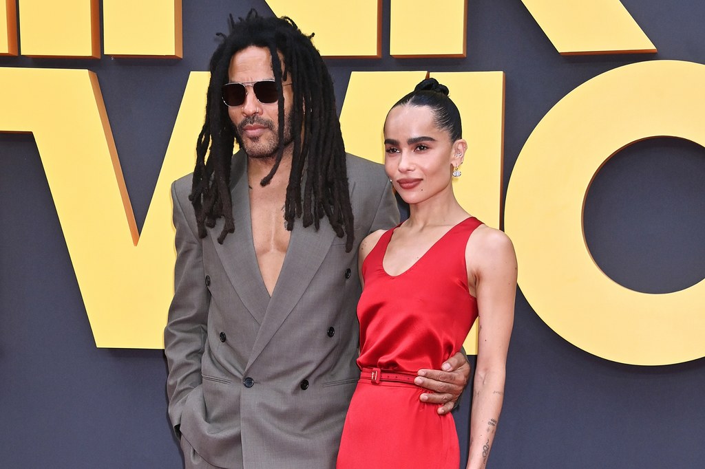 Lenny Kravitz ze swoją córką Zoe Kravitz