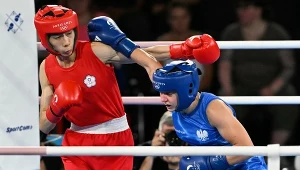 Lin Yuting (przodem) i Julia Szeremeta