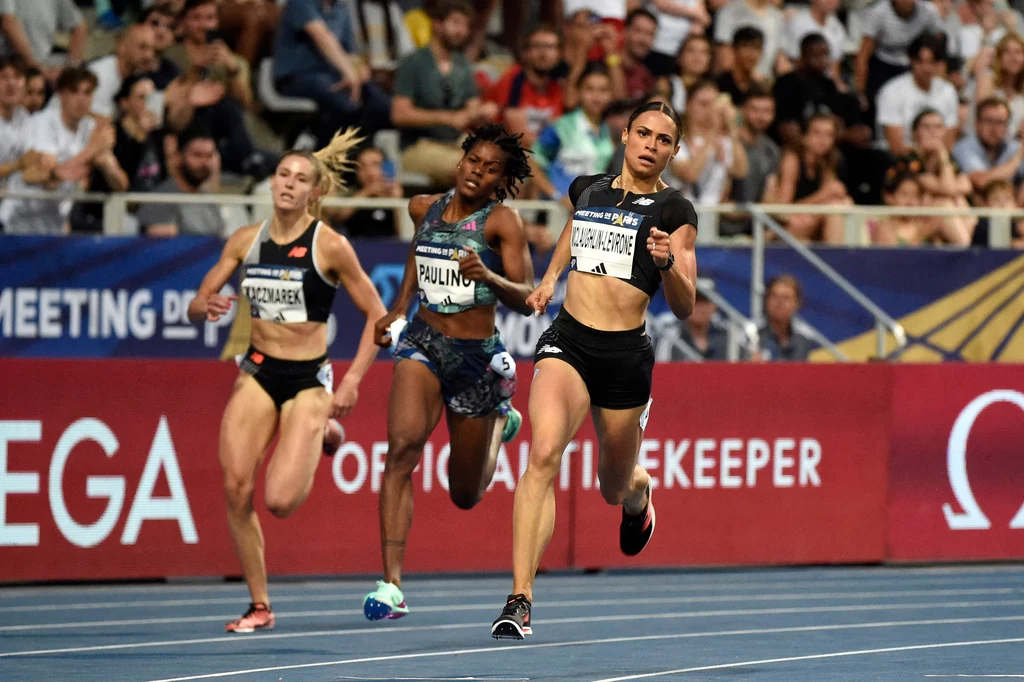 Natalia Kaczmarek, Marileidy Paulino i Sydney McLaughlin-Levrone. Amerykanka ma wystąpić w finale Diamentowej Ligi w Brukseli