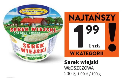 Włoszczowa Serek wiejski 200 g