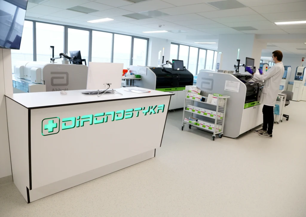 Diagnostyka jest siecią laboratoriów i punktów pobrań