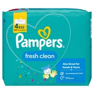 Pampers Fresh Clean Baby Wipes 4 Packs = 208 Wipes