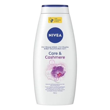 Nivea Żel pod prysznic i płyn do kąpieli 2w1 Care & Cashmere 750ml - 0