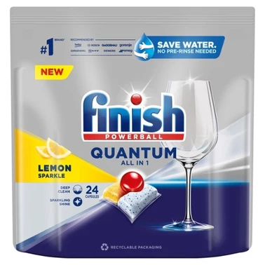 Finish Quantum Lemon Kapsułki do mycia naczyń w zmywarce 249,6 g (24 sztuki) - 3