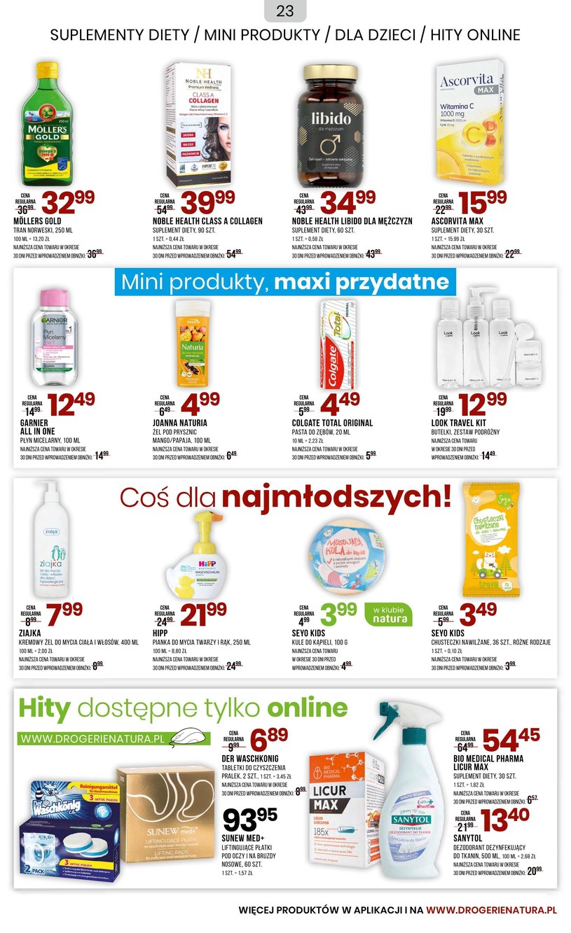 Gazetka: Drogerie Natura - super oferta - strona 23