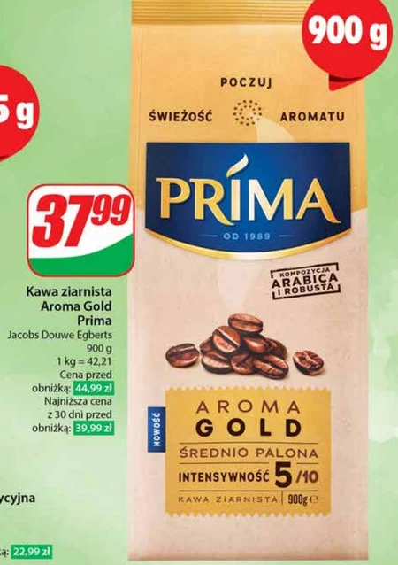 Prima Aroma Gold Kawa ziarnista 900 g