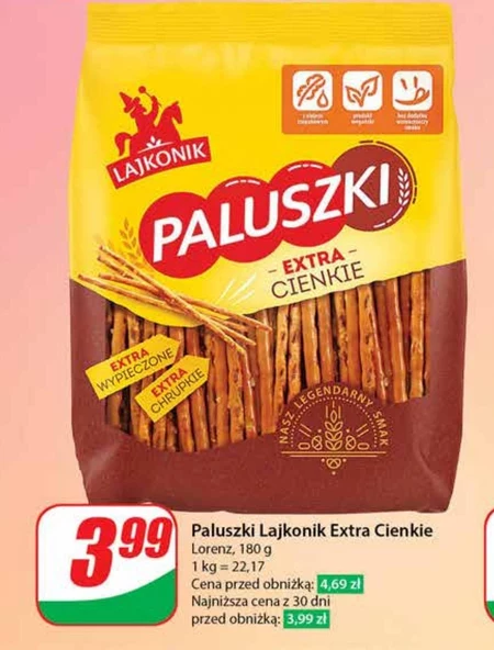 Lajkonik Paluszki extra cienkie 180 g