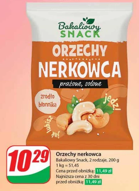 Orzechy nerkowca Bakaliowy Snack