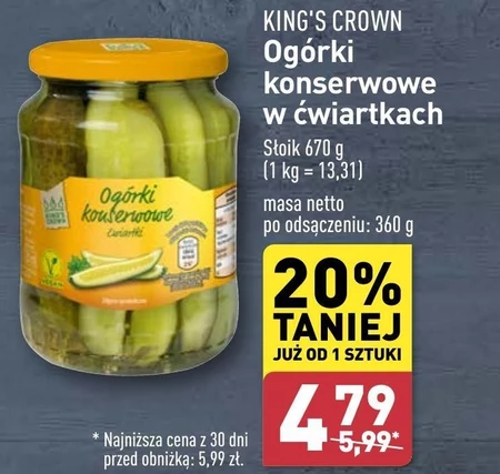 Ogórki konserwowe King's Crown