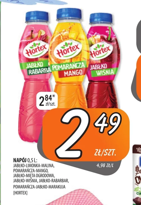Hortex Napój jabłko mięta 500 ml