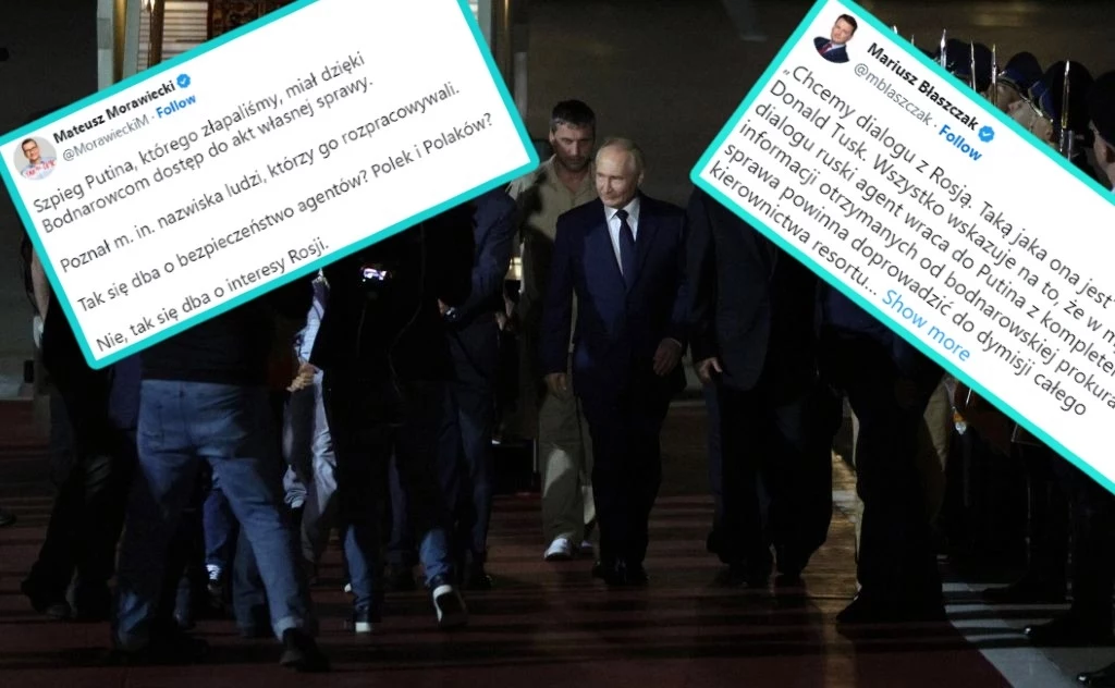 Władimir Putin wita rosyjskich szpiegów, którzy zostali wymienieni z krajami Zachodu, w tym Polską Władimir Putin wita rosyjskich szpiegów, którzy zostali wymienieni z krajami Zachodu, w tym Polską