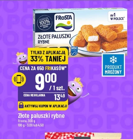 FRoSTA Złote paluszki rybne 300 g (10 sztuk)