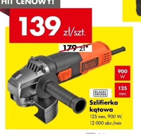 Szlifierka kątowa Black+Decker