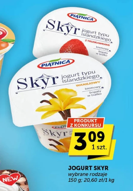 Piątnica Skyr Jogurt typu islandzkiego waniliowy 450 g
