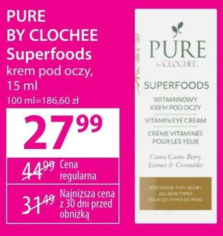 Krem pod oczy Pure by Clochee