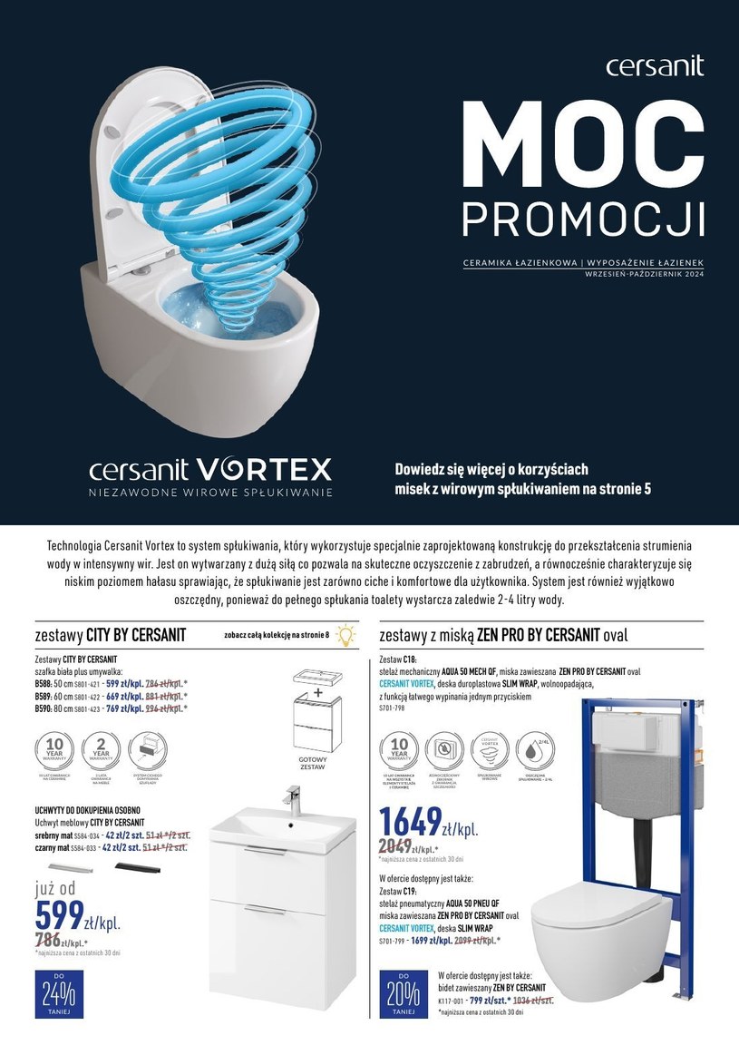 Gazetka promocyjna Cersanit - ważna od 01. 09. 2024 do 31. 10. 2024