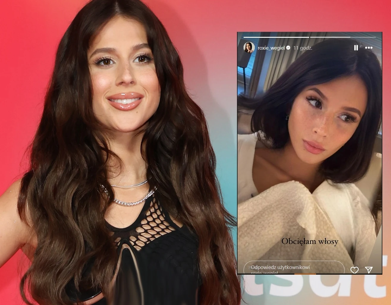 Roksana Węgiel ścięła włosy /https://www.instagram.com/roxie_wegiel/ Roksana Węgiel ścięła włosy /https://www.instagram.com/roxie_wegiel/