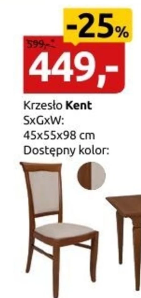 Krzesło Kent