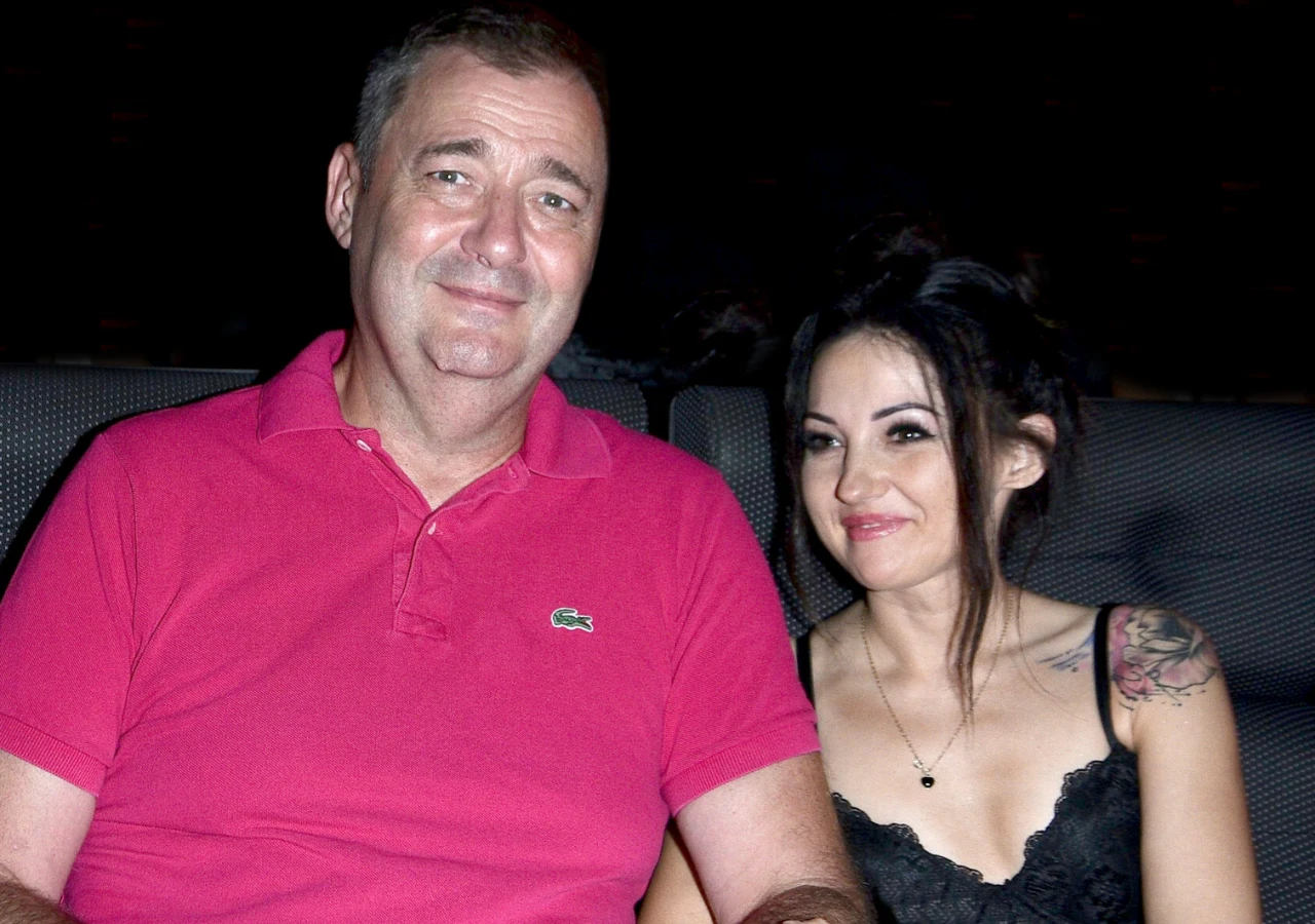 Jacek Rozenek z partnerką Marią