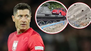 Ślady wojny, dziury po kulach i auto miażdżące czołg. To tu zagrają Polacy